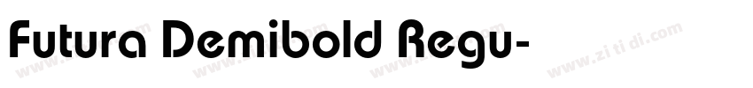 Futura Demibold Regu字体转换